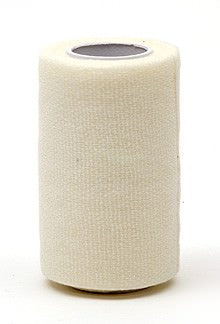 Kohäsive Fixierbinde | Untertape | Weiß | 8 cm x 4 m | Einzeln verpackt