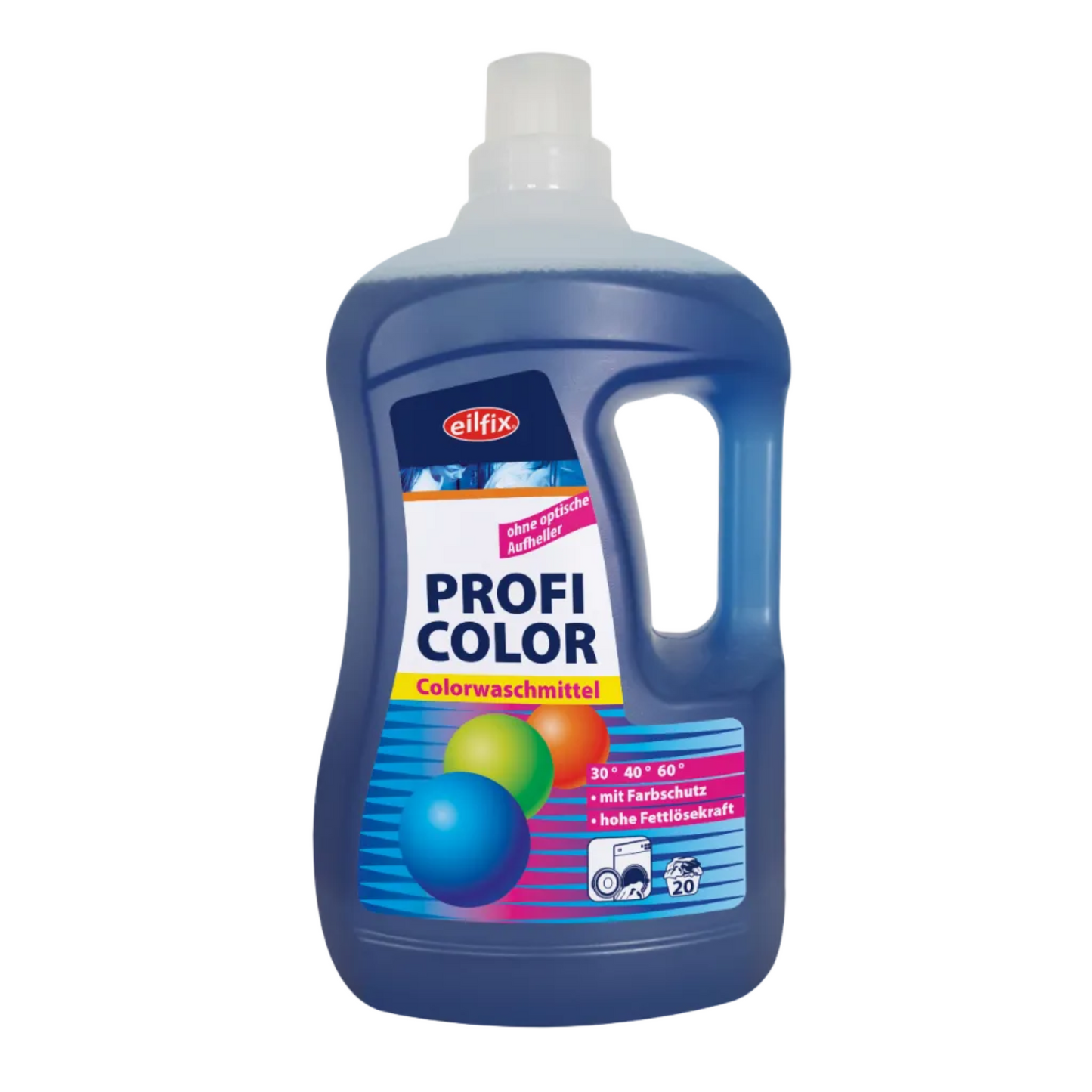 Eilfix® Profi Color | Colorwaschmittel flüssig | 2 Liter Flasche