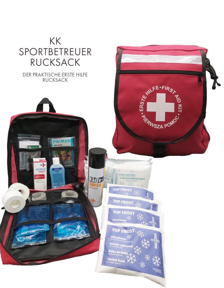 KK Sportbetreuerrucksack Pro | Sanitätsrucksack mit Füllung