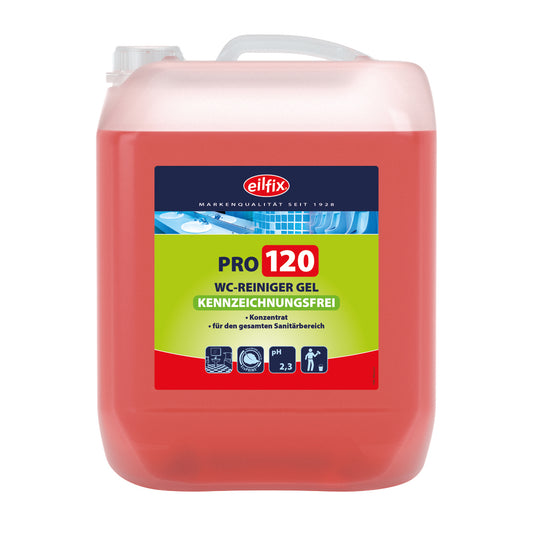 Eilfix® PRO 120 WC-Reiniger Gel | 10 Liter Kanister