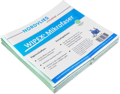 WIPEX® Mikrofaser-Wischtuch 40 x 38 cm Z-gefaltet 50 Stück/Karton vers. Farben
