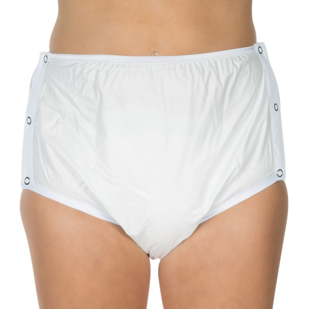 Suprima PVC Slip  Unisex Größe 34-54 Knöpfbar Weiß 1222
