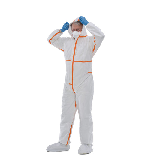 ZVG Einwegoverall Z2 secutex® SL Weiß/Orange Gr. M-XXXL