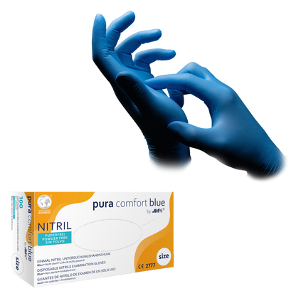 KK Nitrilhandschuhe | Unsteril | Blau | Größe S-XL | 100 Stück/Box