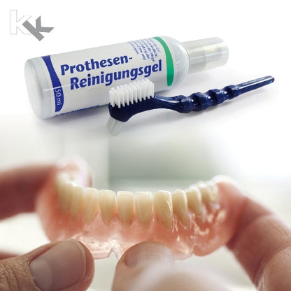 KK Prothesen-Reinigungsgel 150 ml Dosierflasche inkl. Reinigungsbürste