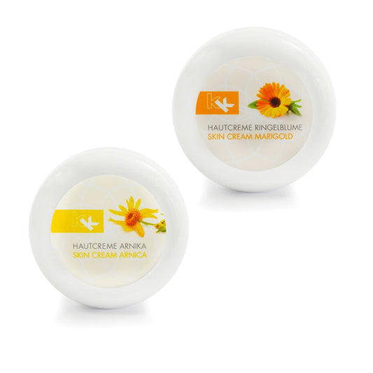 KK Hautcreme 1x Arnika + 1x Ringelblume | Körpercreme | 2 x 100 ml Dose