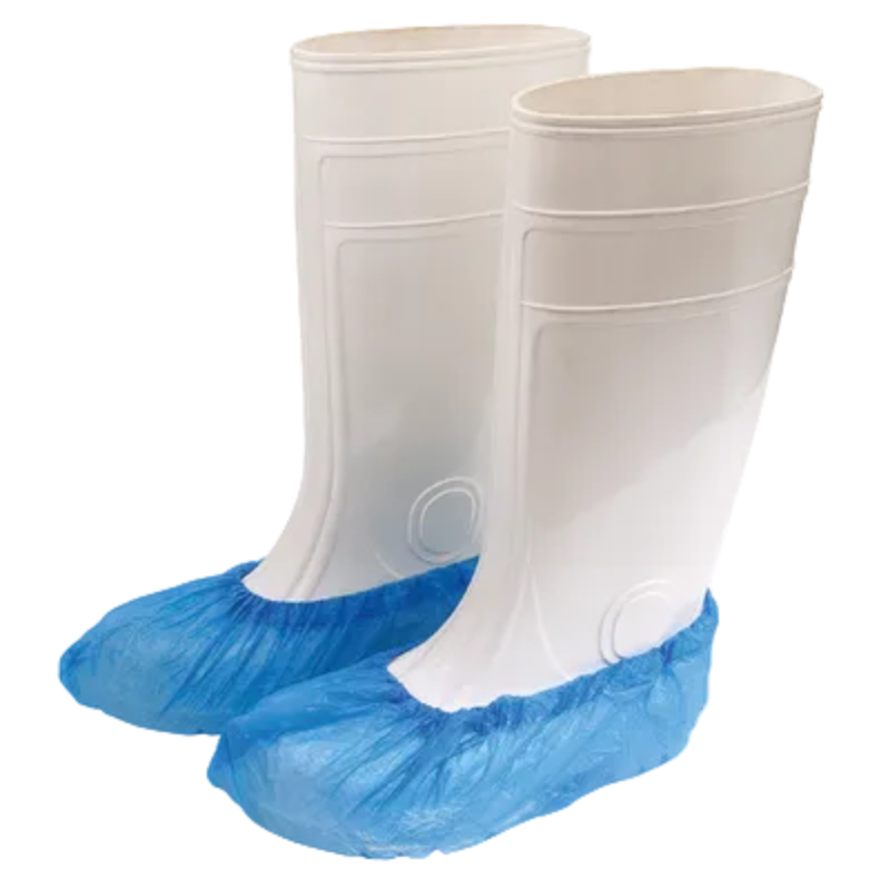 Überschuhe CPE mit Gummizug | 20 μ | Blau | 100 Stück/Packg.