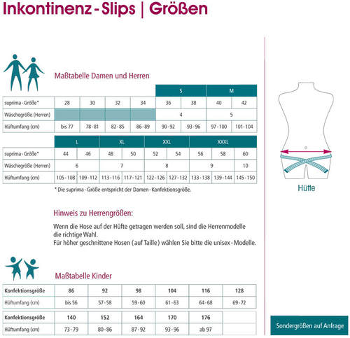 Suprima Bodyguard-Light Inkontinenz Slip mit Saugeinlage Herren Gr. 5-8 Weiß 1256