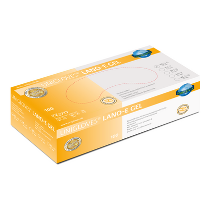Unigloves LANO-E GEL Latexhandschuhe  Größe XS-XL 100 Stück/Box